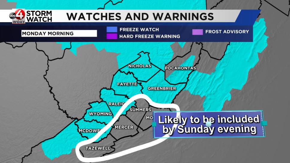 Transient Pattern Shift Will Bring Hard Frost - WOAY-TV