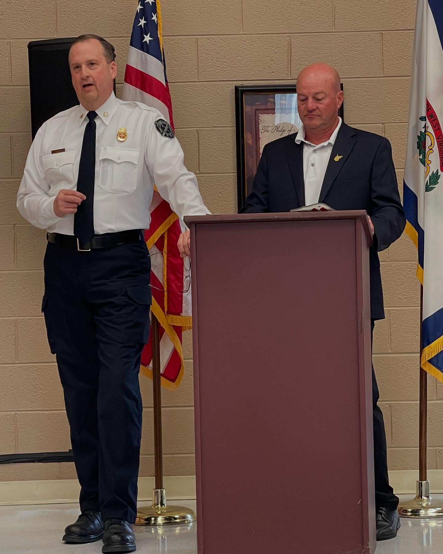 Beckley Firefighters promoted to new ranks - WOAY-TV