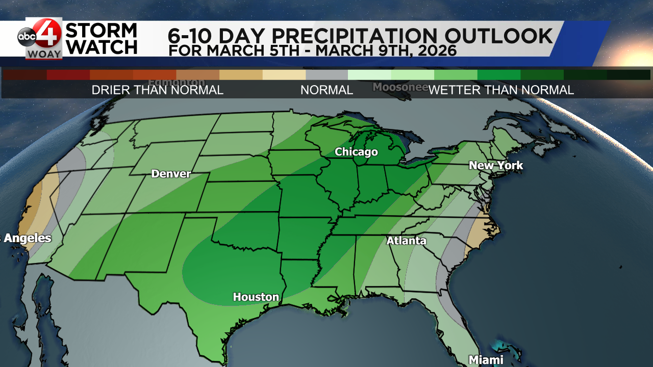 Temperatures Near 70 Next Week – Rain Potential Lingers Most of Next ...