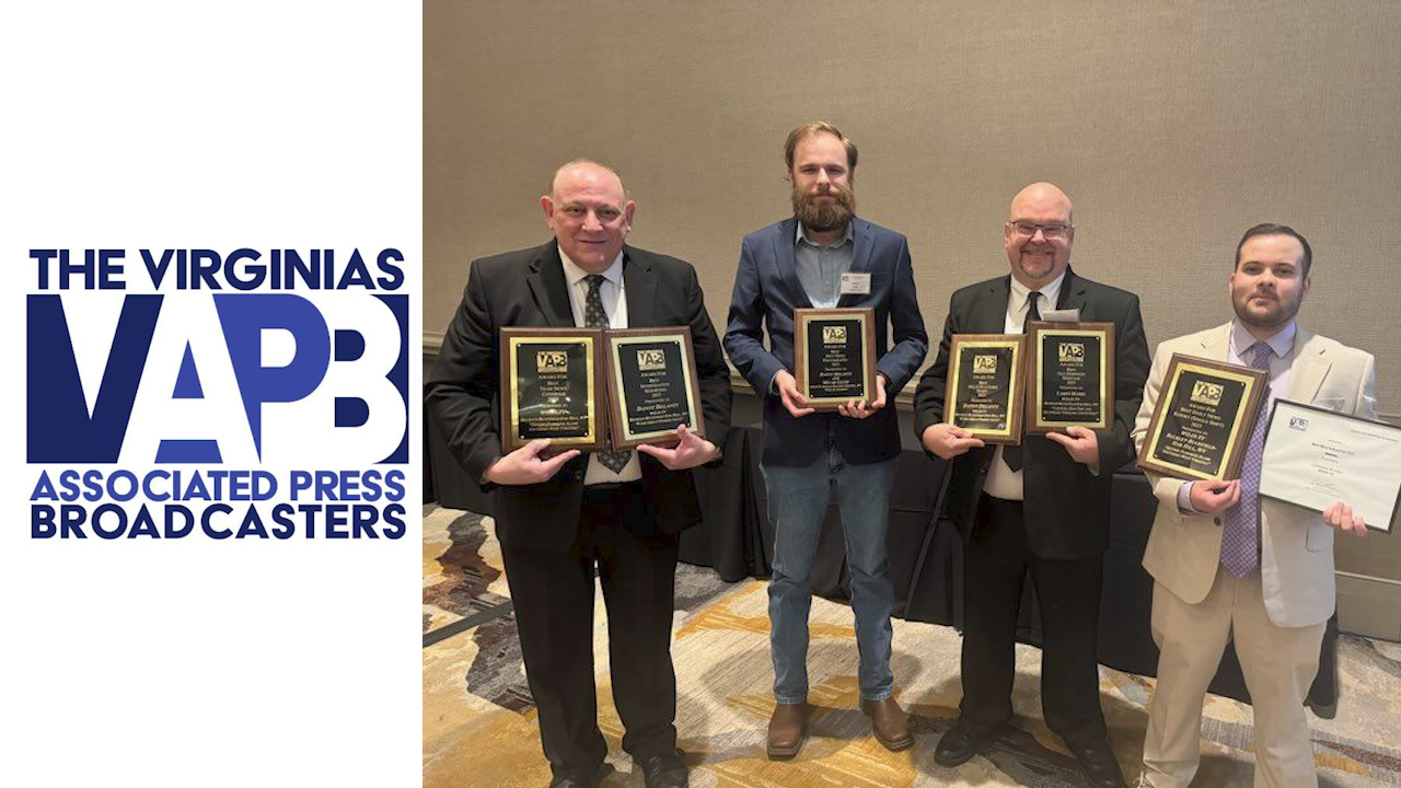 WOAY-TV announces six first-place awards won in Associated Press of the Two Virginias broadcast contest