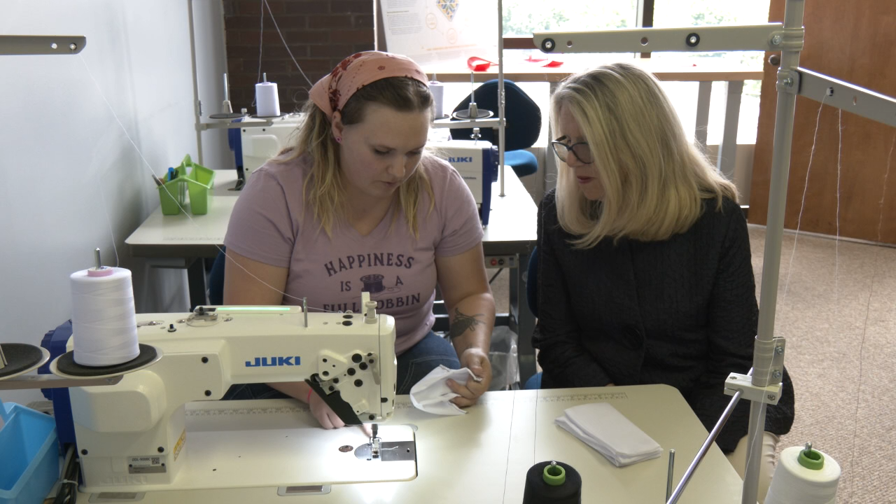 Carol Miller tours new Beckley textile facility